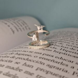 Anillo Doble Falange Cubic