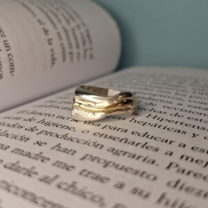 Anillo Plata y Oro 7321