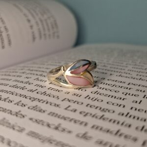 Anillo Mariposa Nacar Multicolor