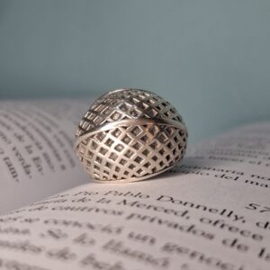 Anillo Plata Inflada Red Bombé