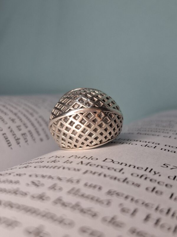 Anillo Plata Inflada Red Bombé