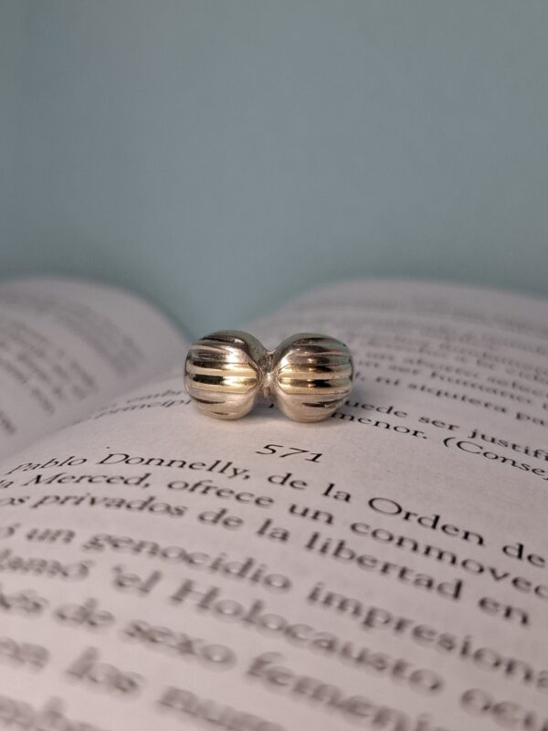 Anillo Plata y Oro Abrazo 11422