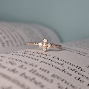 Anillo Plata Rose Cruz