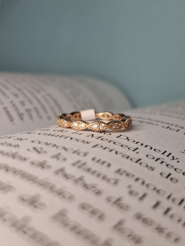 Anillo Plata Rose Cintillo