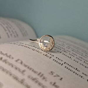 Anillo Círculo Destellos Mini Cubic 13565
