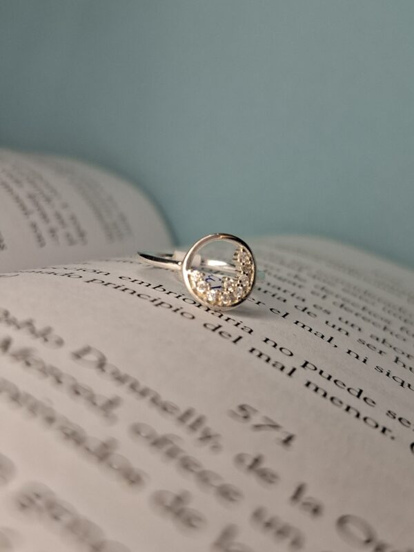 Anillo Círculo Destellos Mini Cubic 13565