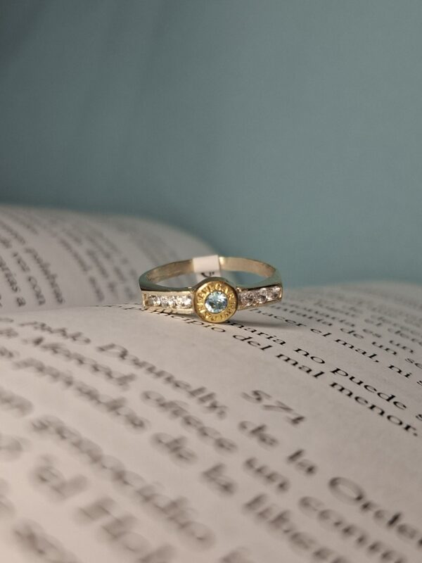 Anillo Plata y Oro Bvlgari Cubic - Image 2