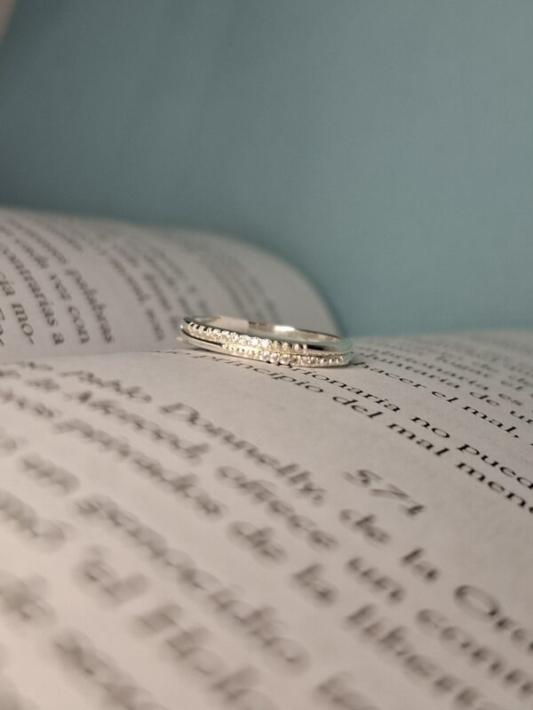 Anillo Cintillo Doble Cubic 13783