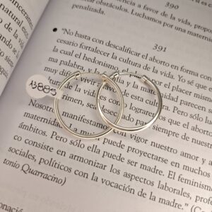 Aros Argolla Plata Inflada N°2,8