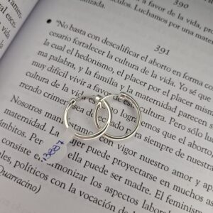 Aros Argolla Plata Inflada N°2