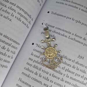 Dije Plata y Oro Ancla San Benito