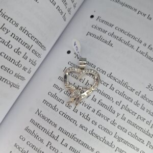 Dije Corazón Colibrí Cubic
