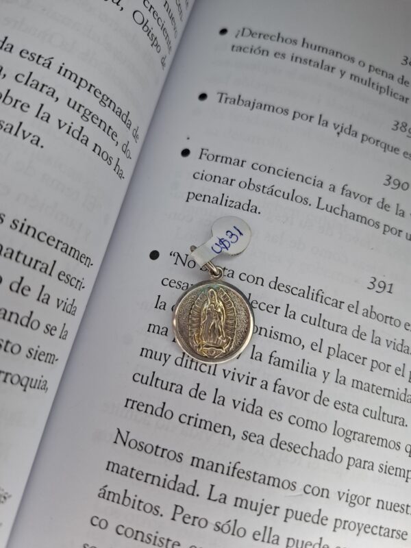 Dije Plata y Oro Virgen de Guadalupe 13213