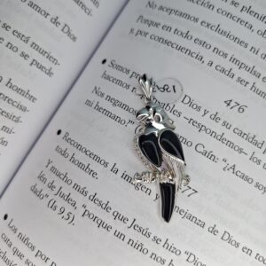 Dije Plata Rodinada Loro Esmaltado Grande