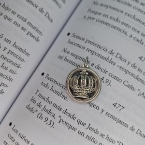 Dije Plata Inflada Corona Redonda