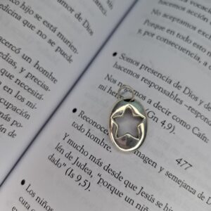 Dije Plata Inflada Ovalo Estrella