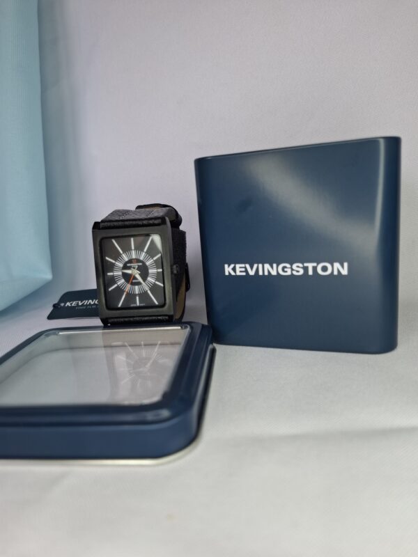 Reloj Kevingston H Negro Malla Cuero