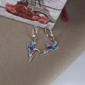 Aros Colibrí Esmaltado
