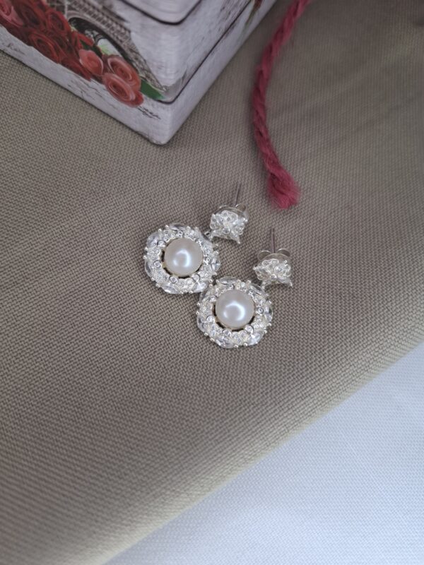 Aros Colgantes Perla Cubic 13685