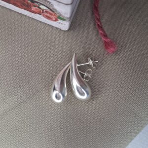 Aros Plata Inflada Gota 13921