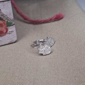 Aros Plata Rodinada Mano Cubic