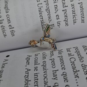 Anillo Colibrí Cubic Multicolor