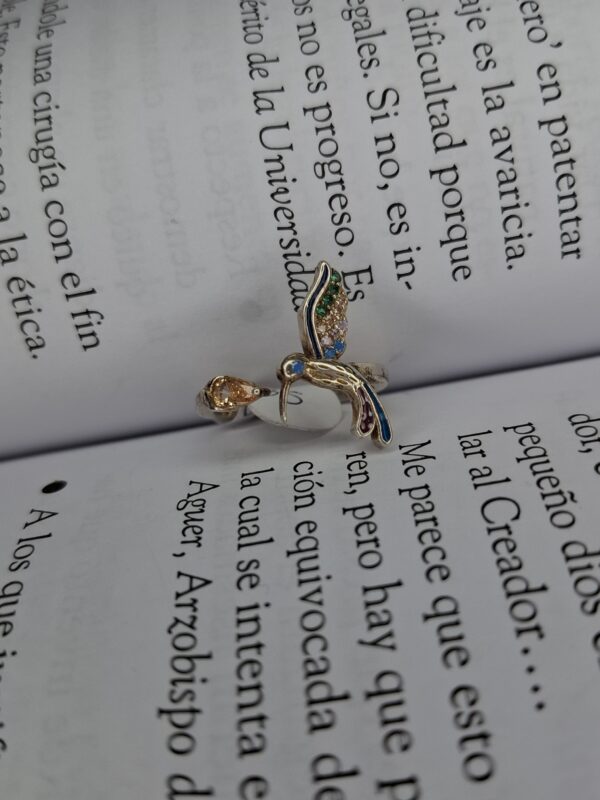 Anillo Colibrí Cubic Multicolor
