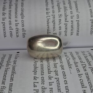 Anillo Plata Inflada Cuadrado