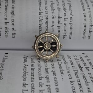 Anillo Plata Inflada Timón