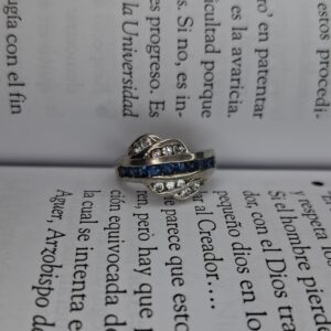Anillo Forma Cubic Celeste 7222