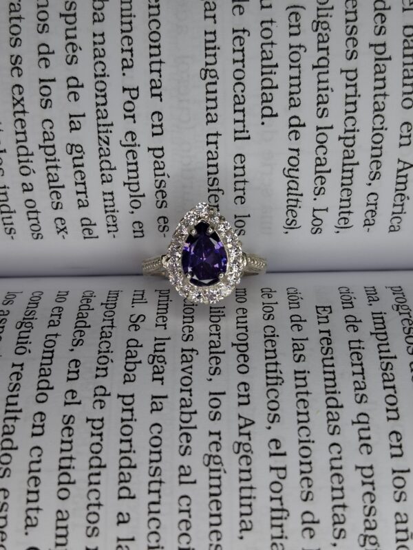 Anillo Gota Engarzada Cubic 14072 - Image 2