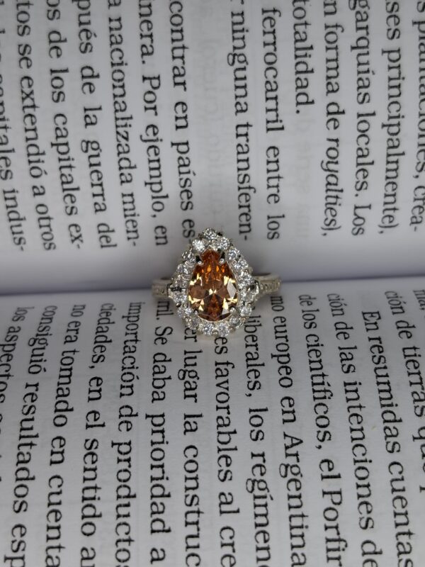 Anillo Gota Engarzada Cubic 14072 - Image 3