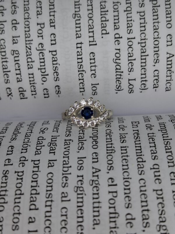 Anillo Ojo Turco Cubic Engarzado 14075 - Image 3
