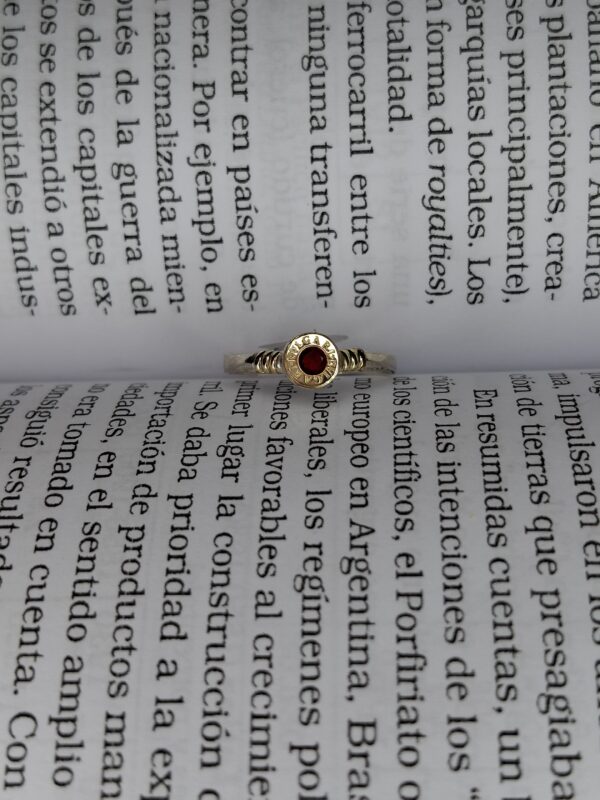 Anillo Plata y Oro Bvlgari Mini