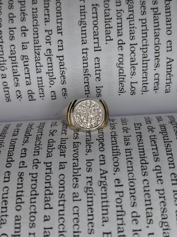 Anillo Plata y Oro San Benito 14069