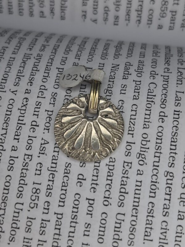 Dije Plata y Oro Flor 13246