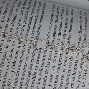 Pulsera Plata Italiana Corazones 14188