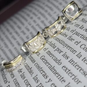 Aros Pasantes Plata y Oro 14150