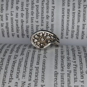 Anillo Plata Inflada Flor Cobra 13847