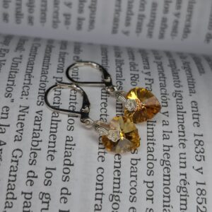 Aros Swarovsky Colgante Corazón Caramelo 14035