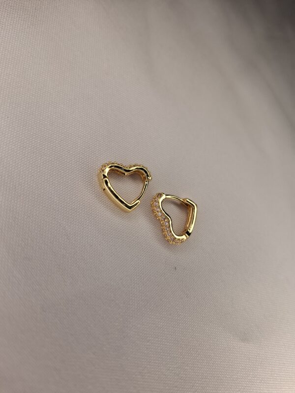 AROS CORAZON DORADO CUBIC 716