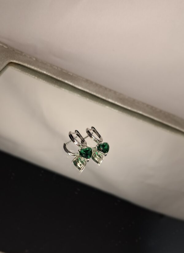 AROS COLGANTE CORAZON VERDE 14106