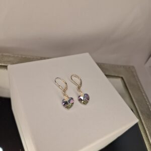 AROS SWAROVSKY CORAZON LILA 14035