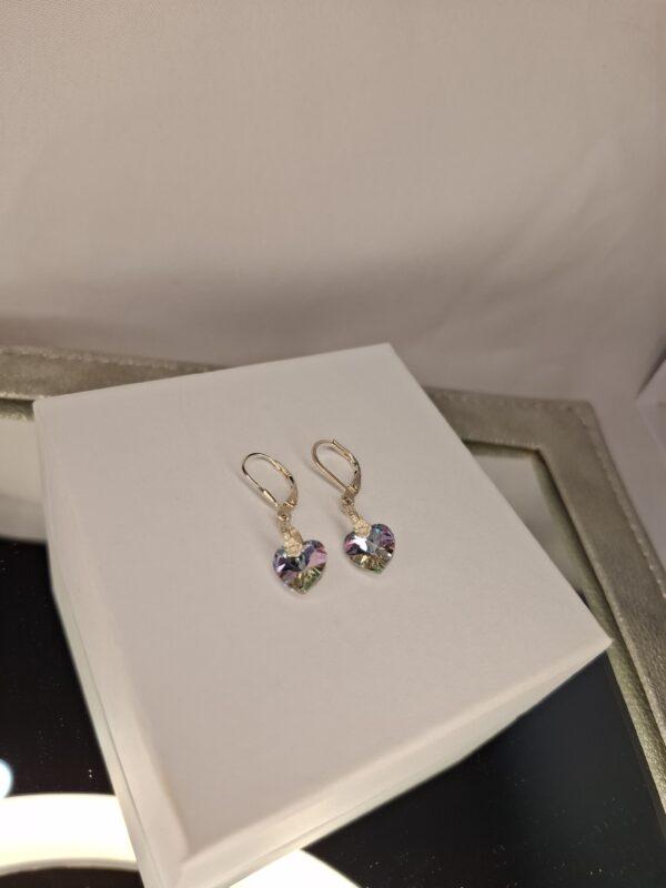 AROS SWAROVSKY CORAZON LILA 14035
