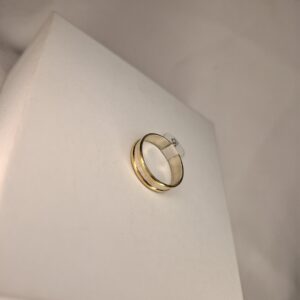 ANILLO PLATA Y ORO 13987