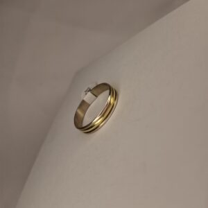 ANILLO PLATA Y ORO 13987