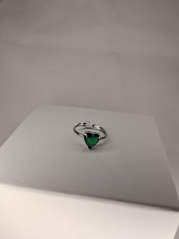 ANILLO CORAZON VERDE 14108