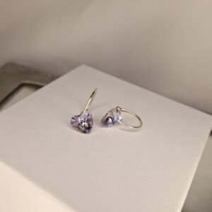 Aros swa corazón lila 13691