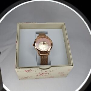 RELOJ MALLA TEJIDA ROSE 14298