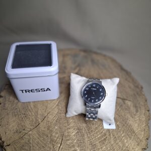 RELOJ PLATA C AZUL 14477